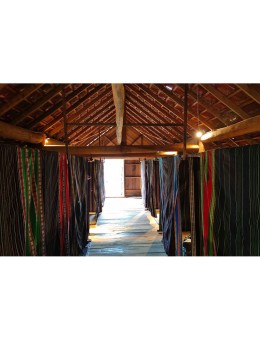 Vải thổ cẩm Tây Nguyên ứng dụng làm homestay