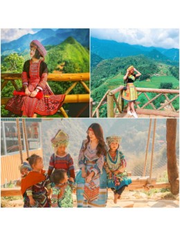 Váy thổ cẩm dân tộc vẽ sáp ong độc đáo ở TPHCM
