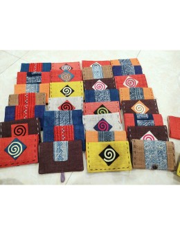 Ví thổ cẩm handmade nhỏ gọn cho người yêu thích style nhẹ nhàng